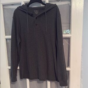 L.L. Bean Gray Sweatshirt Hoodie Casual
